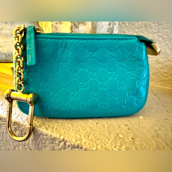 Gucci Handbags - GUCCI Micro Ssima GG Logo Leather Coin / card Purse Wallet/